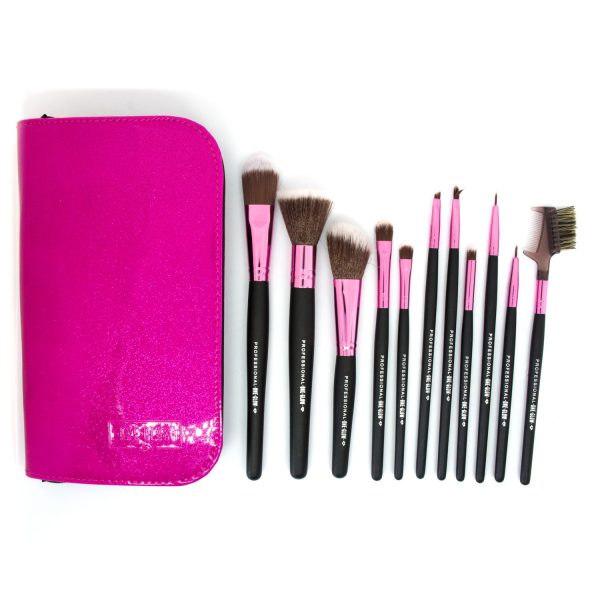 JUEGO DE BROCHAS PARA MAQUILLAJE (11 PCS)