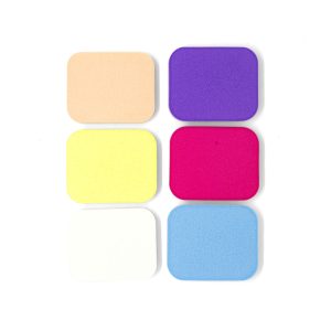 ESPONJA PARA MAQUILLAJE X 6PCS PVC BOX