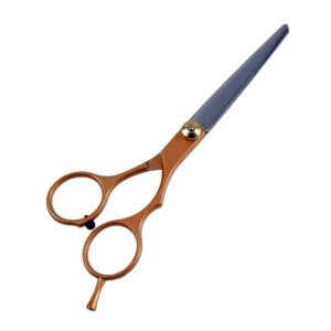 TIJERA DE CORTE PROFESIONAL DORADA CON AJUSTE 17CM