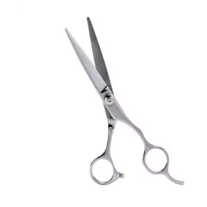 TIJERA DE CORTE PROFESIONAL PLATEADA CON AJUSTE 17CM