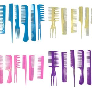 JUEGO DE PEINE ESTILISTA X 8 PZS COLORES