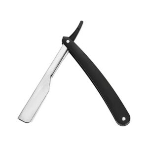 NAVAJA DE PELUQUERO BLANCA Y NEGRA