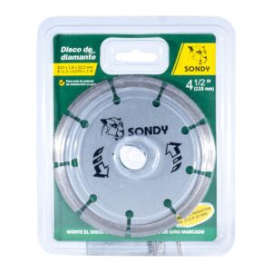 DISCO DIAMANTE DENTADO SEGMENTADO 4.5″ EN BL