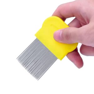 PEINE ANTI PIOJOS Y LIENDRES METAL RANURADO