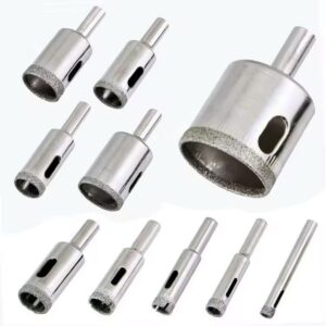 JUEGO DE SACA BOCADO X 10PCS/BAG, 3/4/5/6/8/10/12/18/32/50MM, GRANO 80