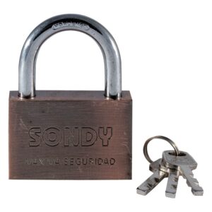 CANDADO BRONCE GANCHO CORTO 70MM, LLAVE ABLOY